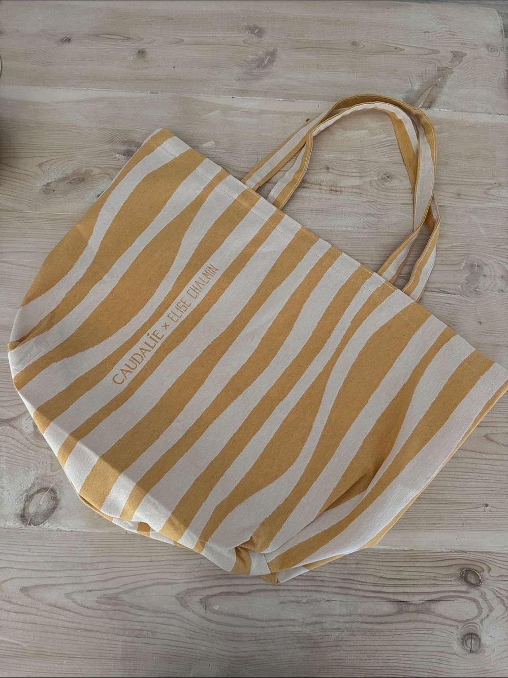 Yellow Stripe Tote Bag - Picture 2 of 4